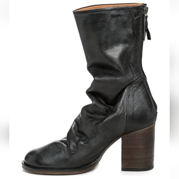 Free People Elle Block Heel Boots Black$198.00 Size 41/EU/9.5-10M US - Picture 5 of 7
